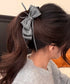 バナナクリップ サテン リボン 髪飾り レディース ヘアアクセサリー まとめ髪 ポニーテール 上品髪留め おしゃれ 大人可愛い まとめ髪 ヘアグッズ 発表会 99SYSP-001