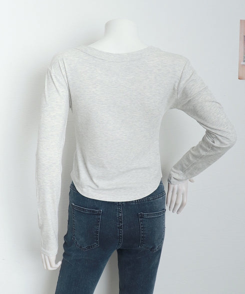 長袖Tシャツ レディース スクエアネック 細身Tシャツ 無地 セクシー 細見え オルチャン 着やせ 大人 おしゃれ フィット フェミニン 99TZM-001