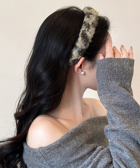 カチューシャ ふわふわ レオパード柄 レディース ヘアアレンジ ヘアバンド 髪飾り 髪留め トレンド 大人 かわいい カジュアル おしゃれ 小物 雑貨 99TZSP-003