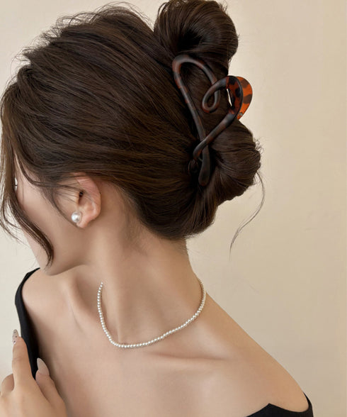 バンスクリップ 大きめ ヘアクリップ レディース ヘアアレンジ 髪留め 髪飾り まとめ髪 おしゃれ 大人 可愛い オフイスカジュアル 誕生日 プレゼント 99TZSP-005