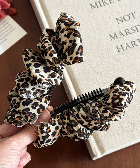レオパード柄 バナナクリップ 簡単髪留め レディース ヘアアクセサリー ポニーテール 大人かわいい ヘアアレンジグッズ まとめ髪 ハーフアップ 夜会巻き 髪飾り 99TZSP-010