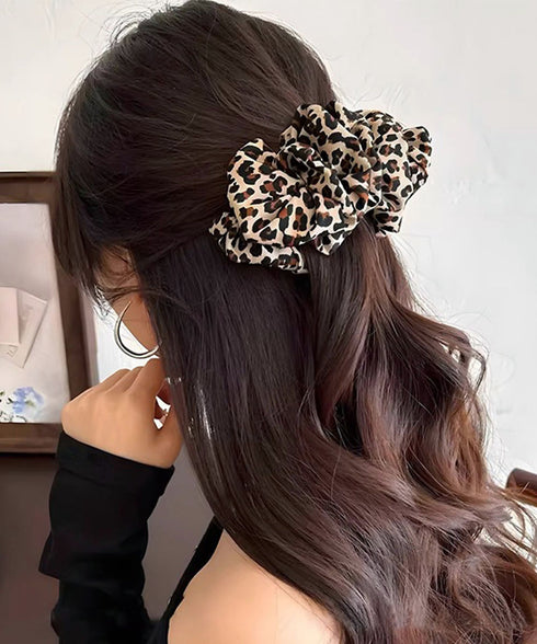 レオパード柄 バナナクリップ 簡単髪留め レディース ヘアアクセサリー ポニーテール 大人かわいい ヘアアレンジグッズ まとめ髪 ハーフアップ 夜会巻き 髪飾り 99TZSP-010