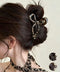 リボンバンスクリップ レオパード柄 人気 韓国風 ヘアアクセサリー 大きめ 髪留め まとめ髪 おしゃれ 大人可愛い オフイスカジュアル 小物 誕生日 プレゼント 99TZSP-011