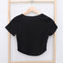 ショートTシャツ レディース 韓国風 細身Tシャツ カットソー スクエアネック セクシー 細見え スリムフィット オルチャン 着やせ 大人 おしゃれ ダンス 99WBX-007