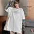 Tシャツ レディース トップス 重ね着風 カットソー ゼブラ柄 ロゴTシャツ デイリー ゆったり 長袖トップス 春秋冬 オルチャン シンプル 99WBX-008