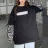 Tシャツ レディース トップス 重ね着風 カットソー ゼブラ柄 ロゴTシャツ デイリー ゆったり 長袖トップス 春秋冬 オルチャン シンプル 99WBX-008