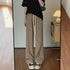 無地ロングパンツ 厚手 脚長パンツ 秋冬 レディース ウエストゴム ストレートパンツ セミワイドパンツ 着やせ 韓国 おしゃれ カジュアル 楽ちん 99WLFS-010