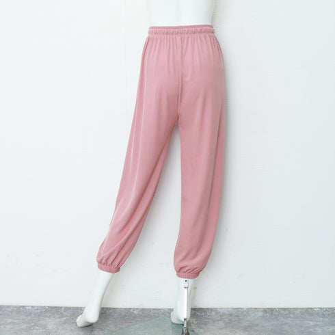ジョガーパンツ リラックスパンツ 韓国 レディースボトムス ハイウエスト ゆったり ズボン ウエストゴム 部屋着 ルームウェア カジュアル 大人 可愛い ダンス 99WLFS-014