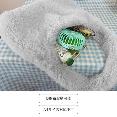 ファートートバッグ ハンドバッグ 韓国 レディースバッグ 肩掛けバッグ ふわふわ もこもこ 無地 フェイクファー オルチャン シンプル かわいい おしゃれ 5色 99XBMY-003