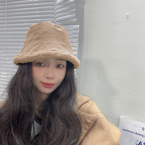 バケットハット ファー レディース 韓国 ボアハット ふわふわ あったか 小顔 おしゃれ 可愛い カジュアル お出掛け アウトドアぼうし シンプル 99XBMY-005