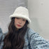 バケットハット ファー レディース 韓国 ボアハット ふわふわ あったか 小顔 おしゃれ 可愛い カジュアル お出掛け アウトドアぼうし シンプル 99XBMY-005