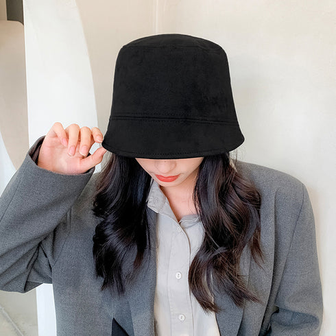 バケットハット スエード調レディース帽子 韓国風 折りたたみ帽子 おしゃれ きれいめ 可愛い 大人ハット カジュアル トレンド感 旅行 お出掛け 帽子 99XBMY-007
