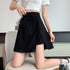 ミニスカート キュロット スリット 韓国 レディースボトムス ハイウエスト Aライン インナーパンツ付き 膝上スカパン カジュアル フェミニン おしゃれセクシー夏 99XCFS-002