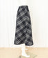 フレアスカート チェック柄 美脚 春秋冬 レディース 膝下丈スカート きれいめ ウエストゴム ハイウエスト ボトムス 体型カバー 大人可愛い おしゃれ 韓国風 99XCFS-004