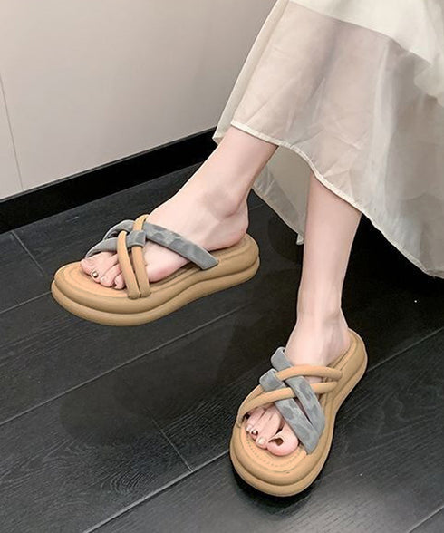 厚底 ミュールサンダル クロスベルト夏靴 レディース ヒョウ柄ストラップ コンフォートサンダル かかとなし おしゃれ 履きやすい カジュアル 大人可愛い 楽ちん 99XDMY-002