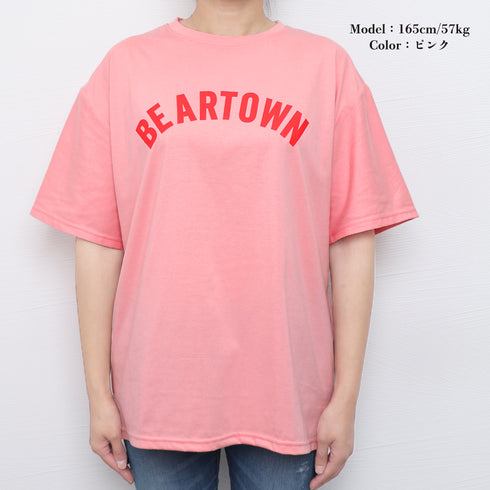 半袖Tシャツ レディース 韓国 英字ロゴ 全3色 プリントTシャツ カットソー シルエット 体型カバー ロング丈 ゆったり オルチャン カジュアル 古着風 99XHD-003