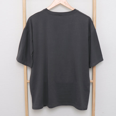 ワンポイント Tシャツ レディース 春夏 半袖Tシャツ トップス オルチャン ロング丈 ゆったり カットソー ラウンドネック カジュアル 韓国風 おしゃれ 99XHD-010