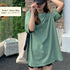 ワンポイント Tシャツ レディース 春夏 半袖Tシャツ トップス オルチャン ロング丈 ゆったり カットソー ラウンドネック カジュアル 韓国風 おしゃれ 99XHD-010