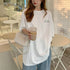 ワンポイント Tシャツ レディース 春夏 半袖Tシャツ トップス オルチャン ロング丈 ゆったり カットソー ラウンドネック カジュアル 韓国風 おしゃれ 99XHD-010
