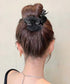 バンスクリップ リボン ヘアクリップ レディース ヘアアクセサリー ハーフアップ 髪留め ヘアアレンジ 大人可愛い 韓国風 オフイスカジュアル おしゃれ 小物 99XHSP-003