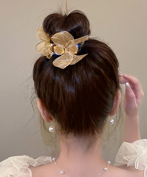 バンスクリップ リボン ヘアクリップ レディース ヘアアクセサリー ハーフアップ 髪留め ヘアアレンジ 大人可愛い 韓国風 オフイスカジュアル おしゃれ 小物 99XHSP-003