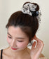 ヘアクリップ レースリボン パール付き レディース ヘアアクセサリー ドット柄 大人可愛い 髪飾り ヘアアレンジ カジュアル 女子会 二次会 デート ヘアグッズ 99XHSP-004