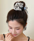 ヘアクリップ レースリボン パール付き レディース ヘアアクセサリー ドット柄 大人可愛い 髪飾り ヘアアレンジ カジュアル 女子会 二次会 デート ヘアグッズ 99XHSP-004