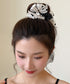 ヘアクリップ レースリボン パール付き レディース ヘアアクセサリー ドット柄 大人可愛い 髪飾り ヘアアレンジ カジュアル 女子会 二次会 デート ヘアグッズ 99XHSP-004