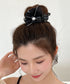 ヘアクリップ レースリボン パール付き レディース ヘアアクセサリー ドット柄 大人可愛い 髪飾り ヘアアレンジ カジュアル 女子会 二次会 デート ヘアグッズ 99XHSP-004