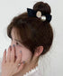 パールヘアゴム レディース ポニーテール ヘアアクセサリー まとめ髪 大人可愛い フェミニン シンプル デイリー オフィス 韓国風トレンド 新作髪留め プレゼント 99XHSP-006