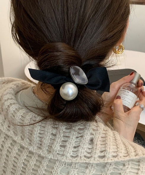 パールヘアゴム レディース ポニーテール ヘアアクセサリー まとめ髪 大人可愛い フェミニン シンプル デイリー オフィス 韓国風トレンド 新作髪留め プレゼント 99XHSP-006
