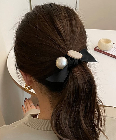パールヘアゴム レディース ポニーテール ヘアアクセサリー まとめ髪 大人可愛い フェミニン シンプル デイリー オフィス 韓国風トレンド 新作髪留め プレゼント 99XHSP-006