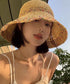 麦わら帽子 ストローハット 日焼け対策 レディース 春夏 バケットハット ビーチ帽子 折りたたみ ナチュラル 小顔 夏海 アウトドア おしゃれ ナチュラル 小顔 99XLZZ-001