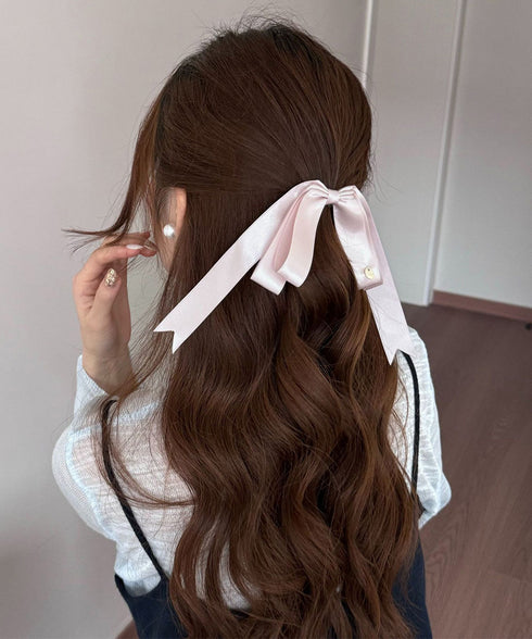 ヘアクリップ リボン レディース ヘアアクセサリー 女子会 演奏会 簡単ヘアアレンジ 大人女性 可愛い まとめ髪 髪留め 髪飾り おしゃれ 99XXSP-001