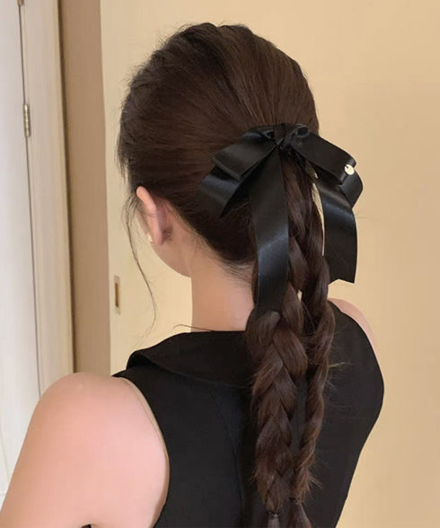 ヘアクリップ リボン レディース ヘアアクセサリー 女子会 演奏会 簡単ヘアアレンジ 大人女性 可愛い まとめ髪 髪留め 髪飾り おしゃれ 99XXSP-001
