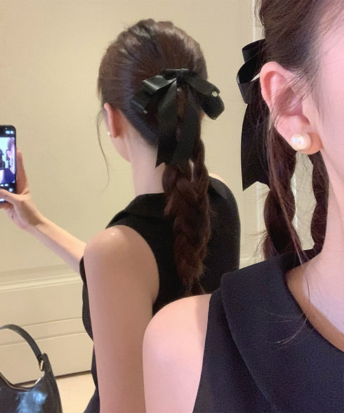 ヘアクリップ リボン レディース ヘアアクセサリー 女子会 演奏会 簡単ヘアアレンジ 大人女性 可愛い まとめ髪 髪留め 髪飾り おしゃれ 99XXSP-001