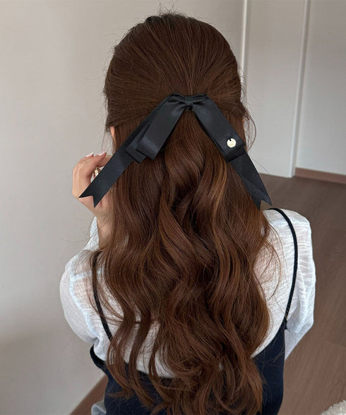 ヘアクリップ リボン レディース ヘアアクセサリー 女子会 演奏会 簡単ヘアアレンジ 大人女性 可愛い まとめ髪 髪留め 髪飾り おしゃれ 99XXSP-001