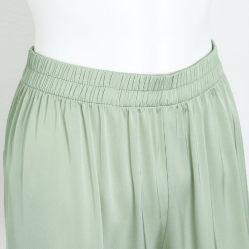 ドレープパンツ 無地 レディース 春夏 セミワイドパンツ ロングパンツ ハイウエスト ウエストゴム おしゃれ 脚長パンツ カジュアル 着やせ リラックス 99XYH-002