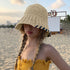 麦わら帽子 ストローハット レディース 韓国帽子 バケットハット 紫外線対策 日焼け対策 春夏 日よけ ナチュラル 小顔 韓国 夏海 アウトドア おしゃれハット 99YFMY-001
