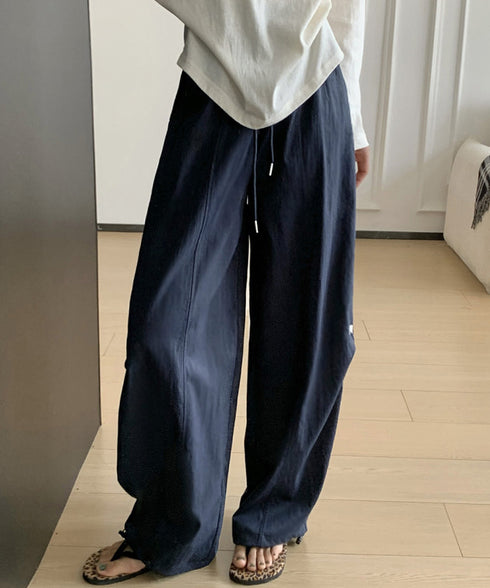 ハート刺しゅう ワイドパンツ 春夏秋 レディース ゆったり ストレートパンツ ストリート 着やせ 韓国風おしゃれ 美脚 ロングパンツ 大人可愛い 99YHFS-004