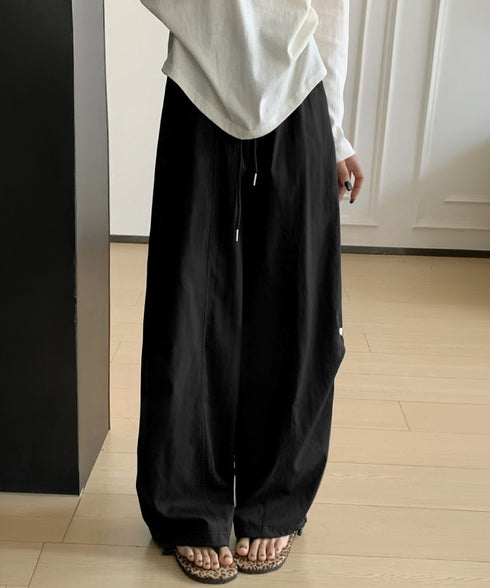 ハート刺しゅう ワイドパンツ 春夏秋 レディース ゆったり ストレートパンツ ストリート 着やせ 韓国風おしゃれ 美脚 ロングパンツ 大人可愛い 99YHFS-004