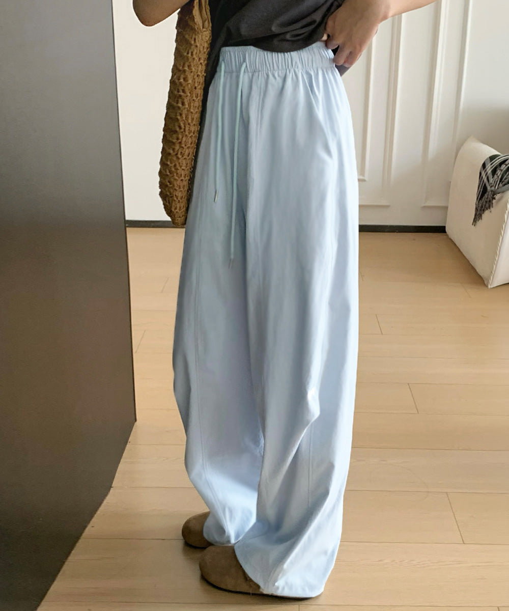 ハート刺しゅう ワイドパンツ 春夏秋