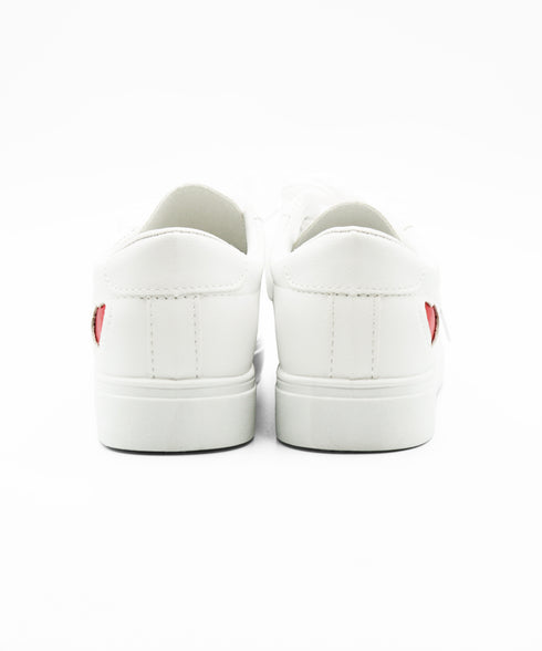 ローカットスニーカー レディース ハート レースアップシューズ スポーツ おしゃれ 歩きやすい カジュアル 疲れにくい 通勤通学 運動靴 コンフォート 99YJBH-004