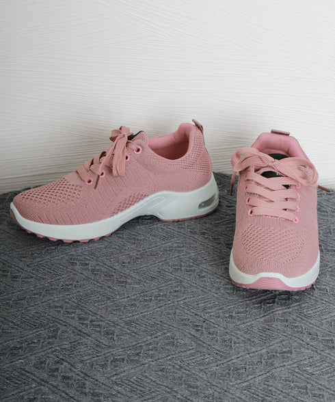 スニーカー レディース メッシュ レースアップシューズ スポーツ ボリュームソール 軽量 歩きやすい 疲れない おしゃれ お出かけ コンフォート 99YJBH-007