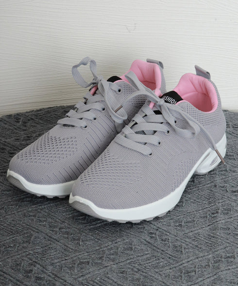 スニーカー レディース メッシュ レースアップシューズ スポーツ ボリュームソール 軽量 歩きやすい 疲れない おしゃれ お出かけ コンフォート 99YJBH-007