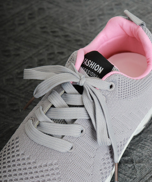 スニーカー レディース メッシュ レースアップシューズ スポーツ ボリュームソール 軽量 歩きやすい 疲れない おしゃれ お出かけ コンフォート 99YJBH-007