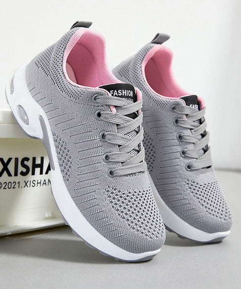 スニーカー レディース メッシュ レースアップシューズ スポーツ ボリュームソール 軽量 歩きやすい 疲れない おしゃれ お出かけ コンフォート 99YJBH-007
