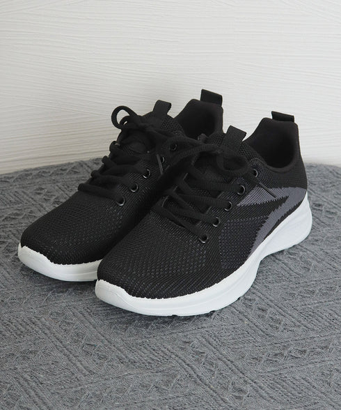 スニーカー レースアップ ローカット靴 レディース コンフォートシューズ シンプル 歩きやすい 疲れにくい 通勤通学 スポーツ アウトドア ランニング靴 黒 99YJBH-008