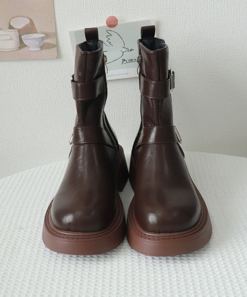 エンジニアブーツ ベルト レディース ショートブーツ ワークブーツ カジュアル ストリート風 美脚 歩きやすい 秋冬 オルチャン お洒落 太ヒール 通勤通学 99YXXY-001