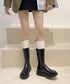 厚底ロングブーツ ジョッキー 韓国風 レディース ニーハイブーツ おしゃれ 太ヒールブーツ カジュアル 大人秋冬靴 膝下 履きやすい バックジップ 人気くつ 99YXXY-002